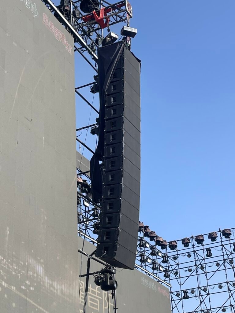 Stage Line Array System for Outdoor Stadium Concert